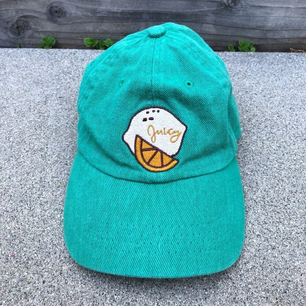 RUBI Juicy Baseball Hat Women's Green Adjustable Cap Recyclable Materials​​​
